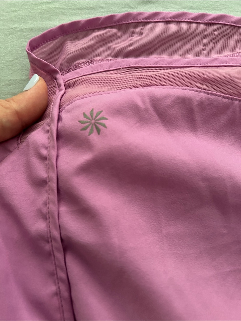 Athleta Pink Athletic Shorts with Side Pockets - Picture 8 of 8